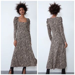 ZARA Animal Print dress size L, XL, XXL